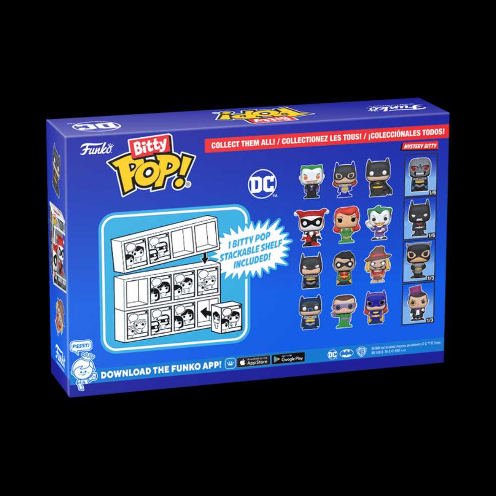 Funko Bitty Pop! Dc Mini Collectible Toys Batman Robin Scarecrow & Mystery Chase Figure Styles May Vary 4-pack - DC Universe vinyl figure collectible [Barcode 889698713115] - Main Image 3