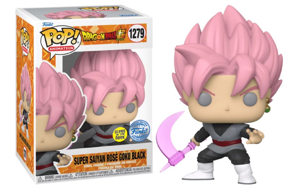 Dragon Ball Super: Super Saiyan Rosé Goku Black, #1279 (Glow) - Dragon Ball Z vinyl figure collectible [Barcode 889698602853] - Main Image 2
