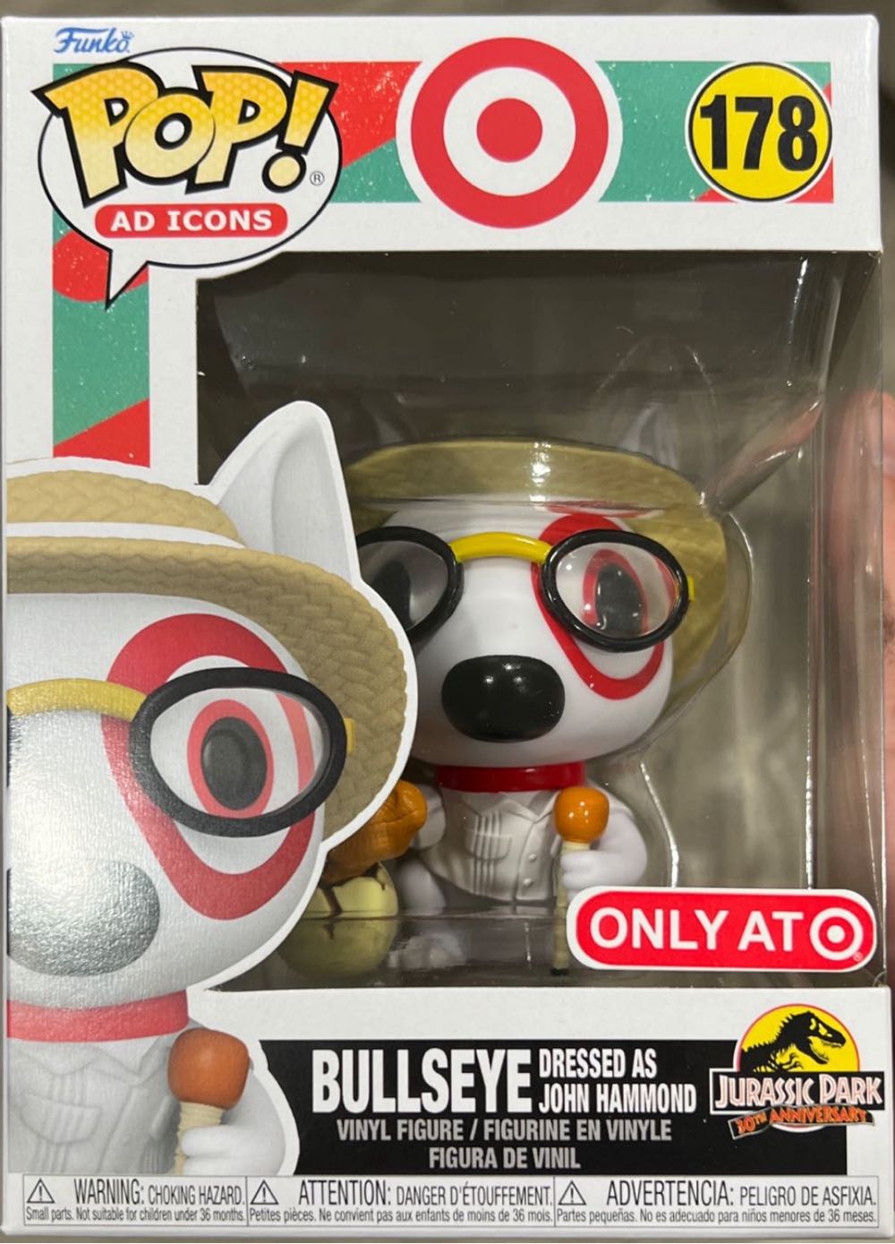 Bullseye (Dressed as John Hammond) - Jurassic Park vinyl figure collectible [Barcode 889698713337] - Main Image 4