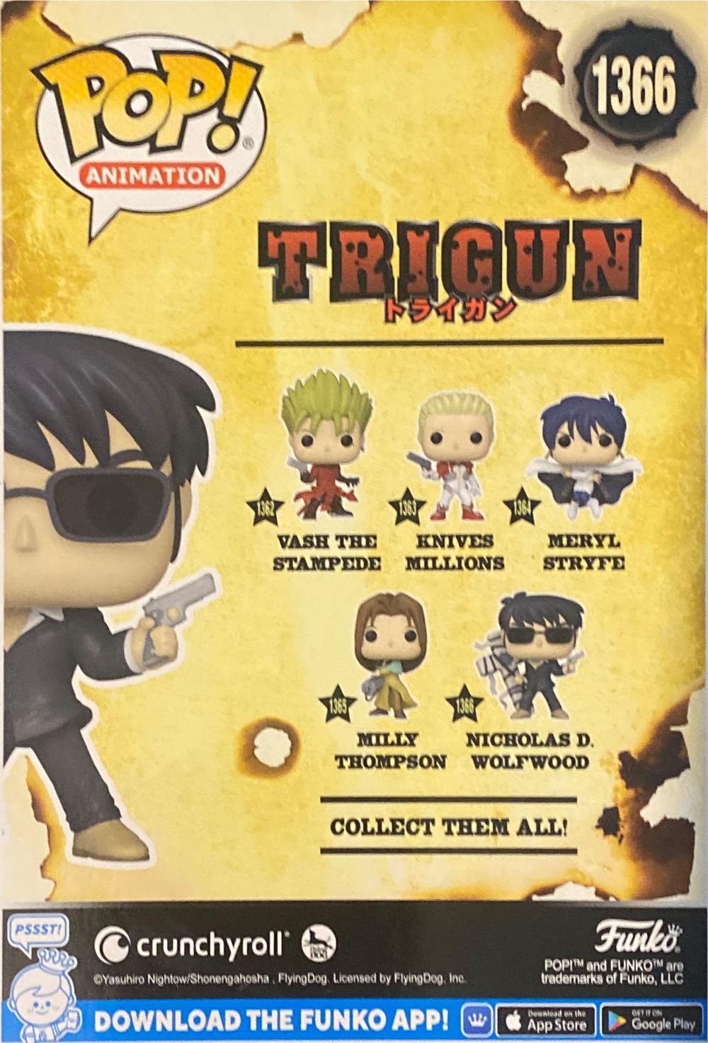 Nicholas D. Wolfwood  vinyl figure collectible [Barcode 889698680387] - Main Image 3