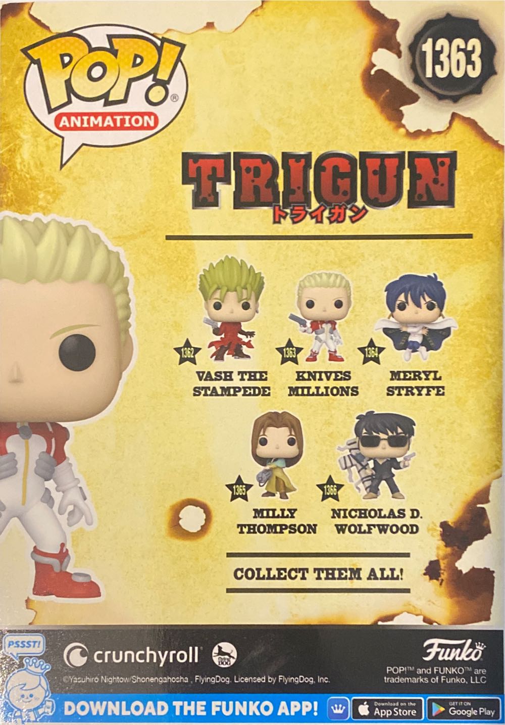 Knives Millions  vinyl figure collectible [Barcode 889698680349] - Main Image 3