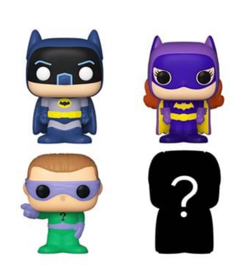 Bitty Pop!: Batman, The Riddler, Batgirl & Mystery Chase Figure 4-pack - DC Comics vinyl figure collectible [Barcode 889698713146] - Main Image 2