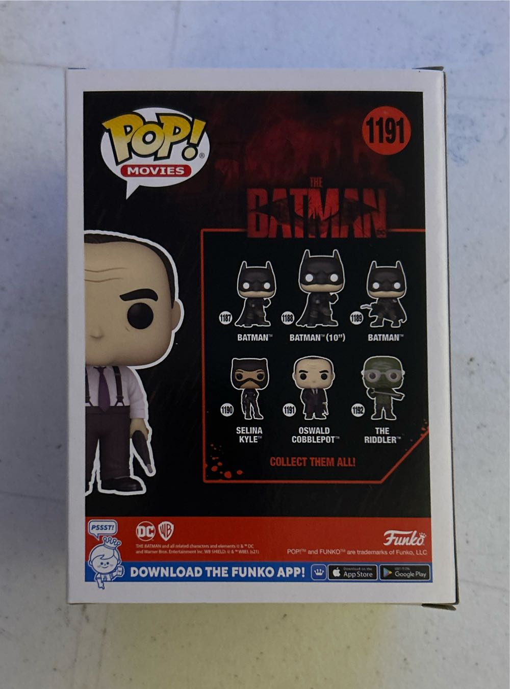 #1191 Movies: The Batman: Oswald Cobblepot (Chase)  vinyl figure collectible [Barcode 889698592802] - Main Image 3