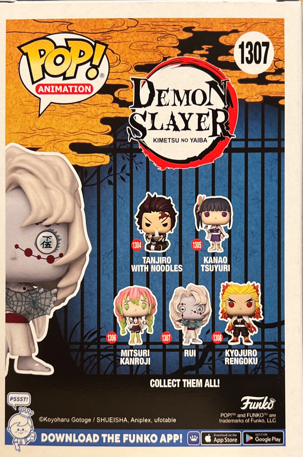 Rui - Demon Slayer vinyl figure collectible [Barcode 889698689793] - Main Image 3