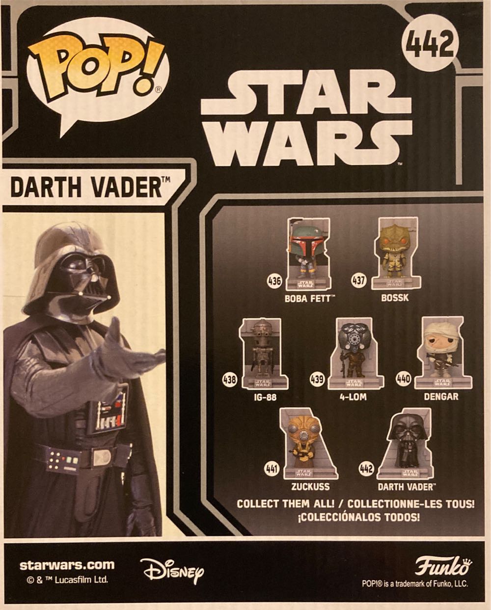 Darth Vader - Star Wars vinyl figure collectible [Barcode 196927184104] - Main Image 2