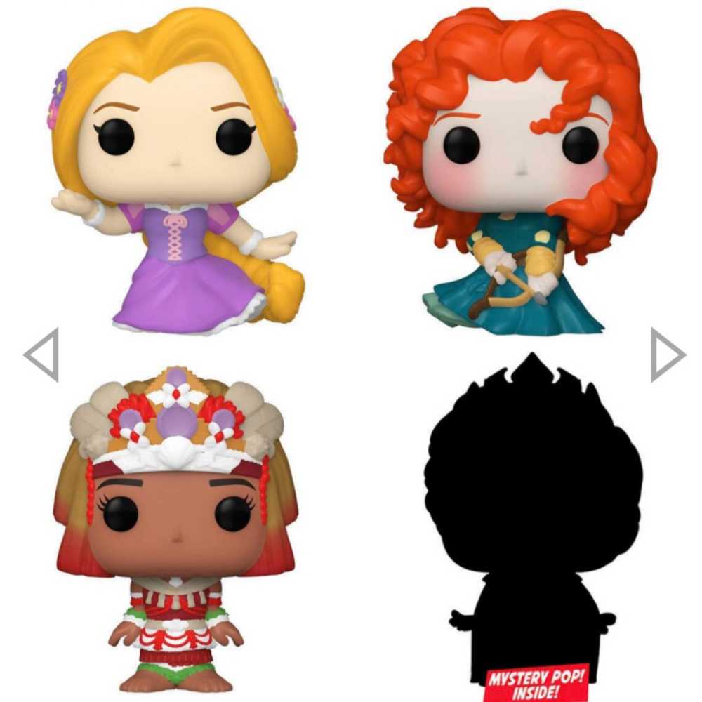 Bitty Pop! Princess 4-pack (Series 4) - Disney Princess vinyl figure collectible [Barcode 889698730303] - Main Image 2