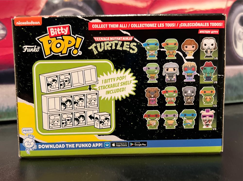 Funko Bitty Pop! Teenage Mutant Ninja Turtles Mini Collectible Toys Leonardo Michelangelo April O’neil & Mystery Chase Figure Styles May Vary 4-pack  vinyl figure collectible [Barcode 889698715072] - Main Image 2