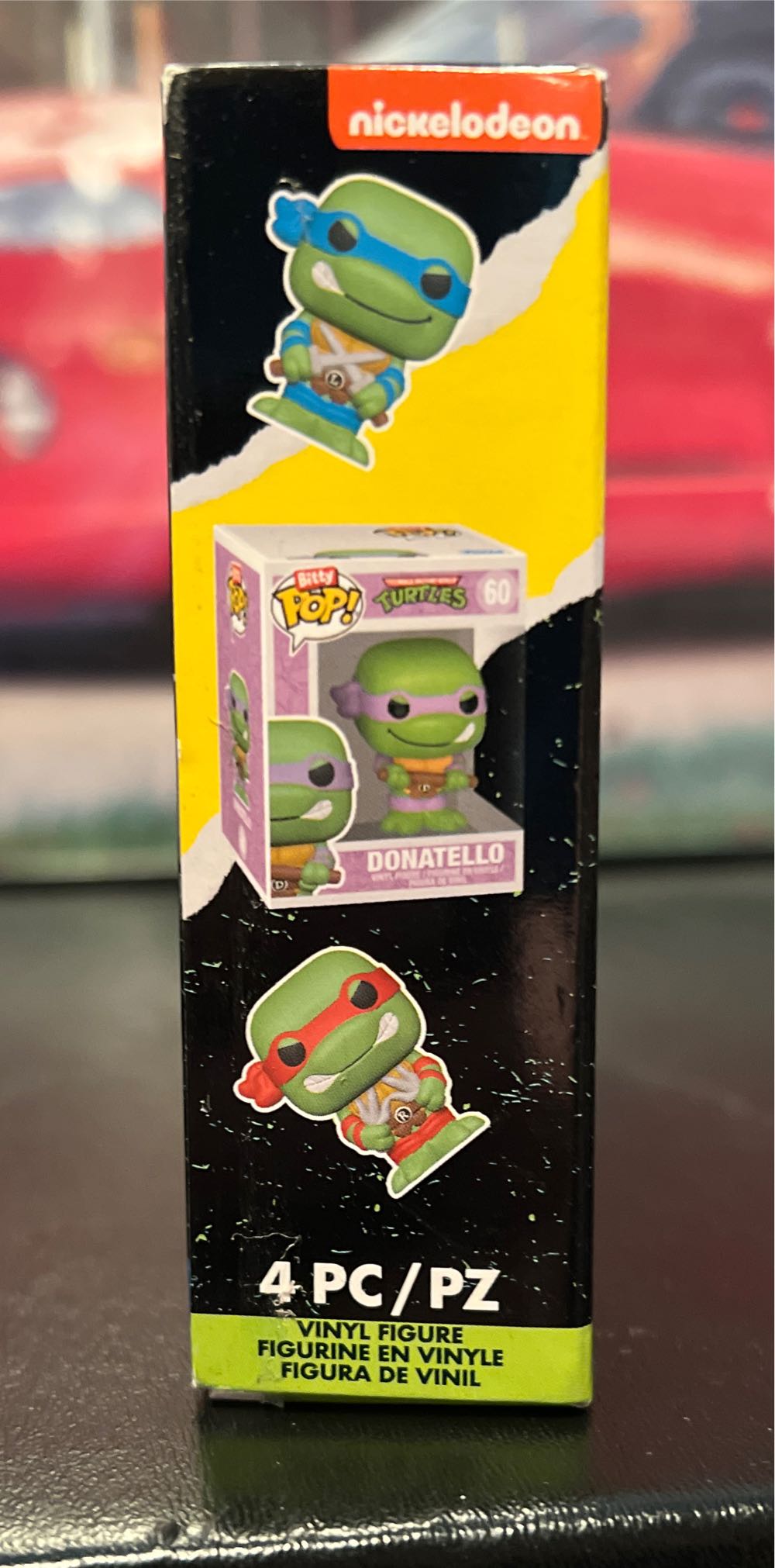 Funko Bitty Pop! Teenage Mutant Ninja Turtles Mini Collectible Toys Leonardo Michelangelo April O’neil & Mystery Chase Figure Styles May Vary 4-pack  vinyl figure collectible [Barcode 889698715072] - Main Image 4