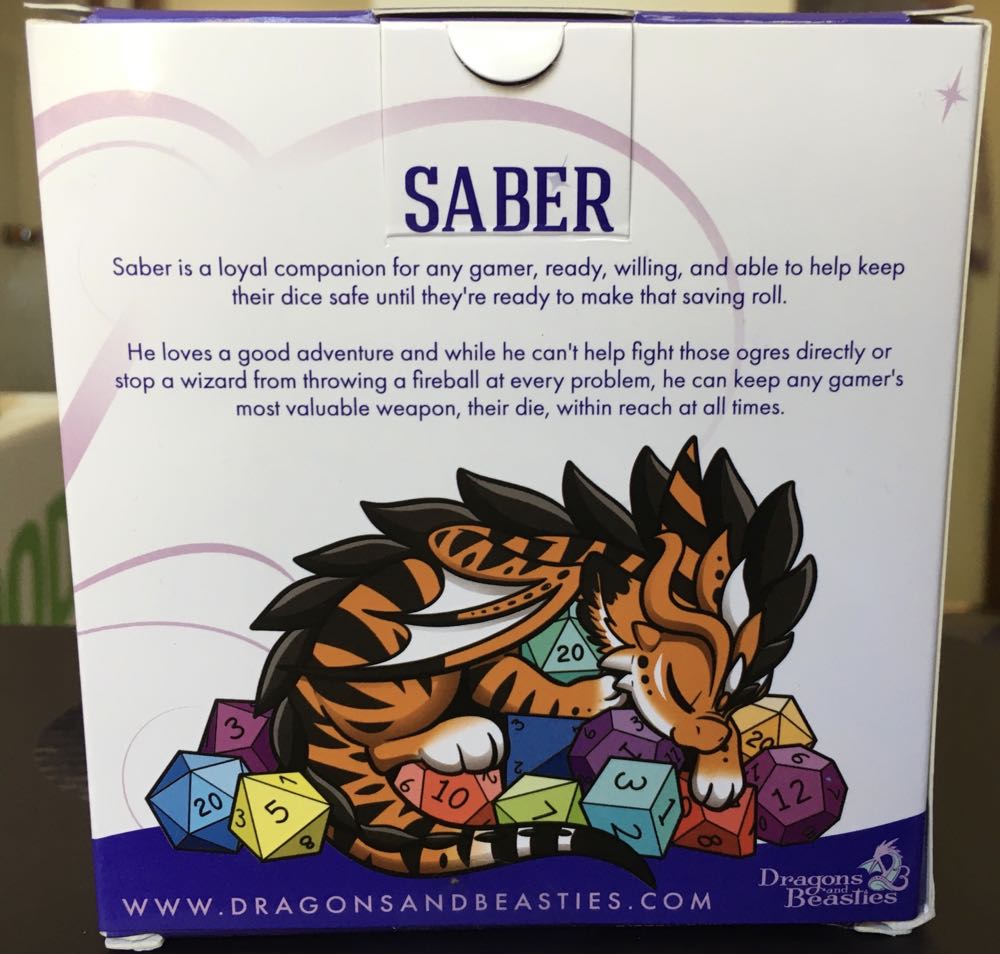D&B Saber Dice Dragon  vinyl figure collectible [Barcode 810002711466] - Main Image 3