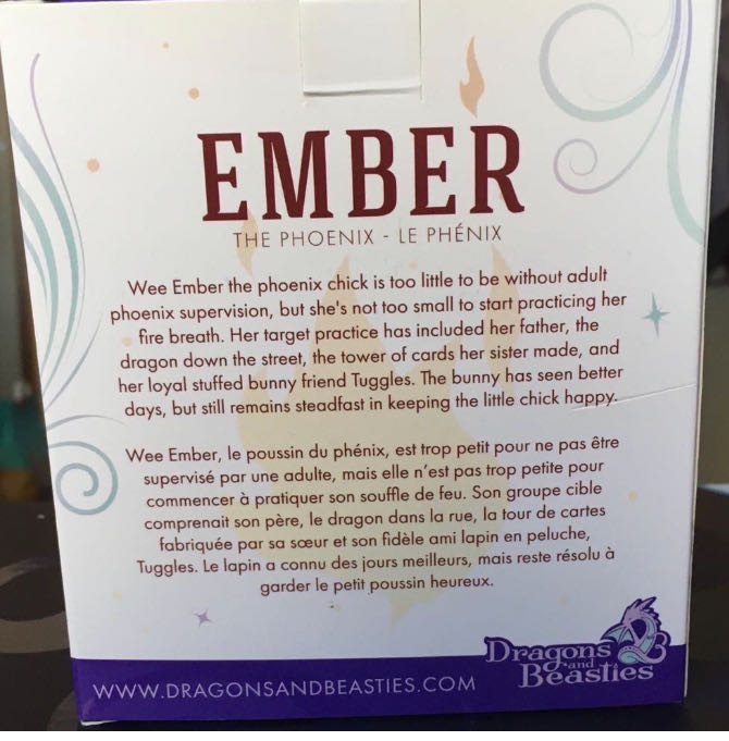 D&B Ember The Phoenix Series 1 Mini Figure  vinyl figure collectible [Barcode 810002710476] - Main Image 2