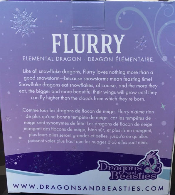 D&B Flurry Snowflake Elemental Dragon  vinyl figure collectible - Main Image 2