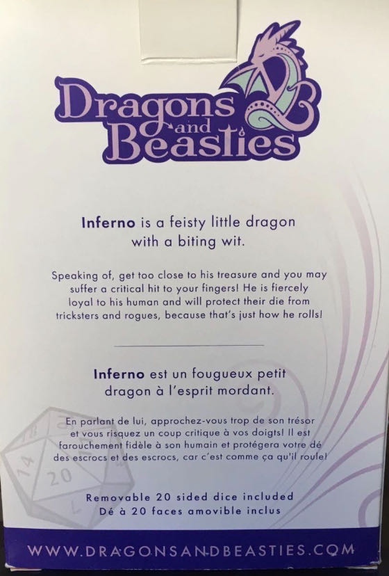 D&B Inferno Dice Dragon  vinyl figure collectible [Barcode 856257008579] - Main Image 2