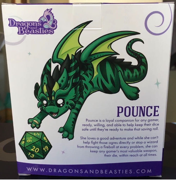 D&B Pounce Dice Dragon  vinyl figure collectible [Barcode 810002710681] - Main Image 2