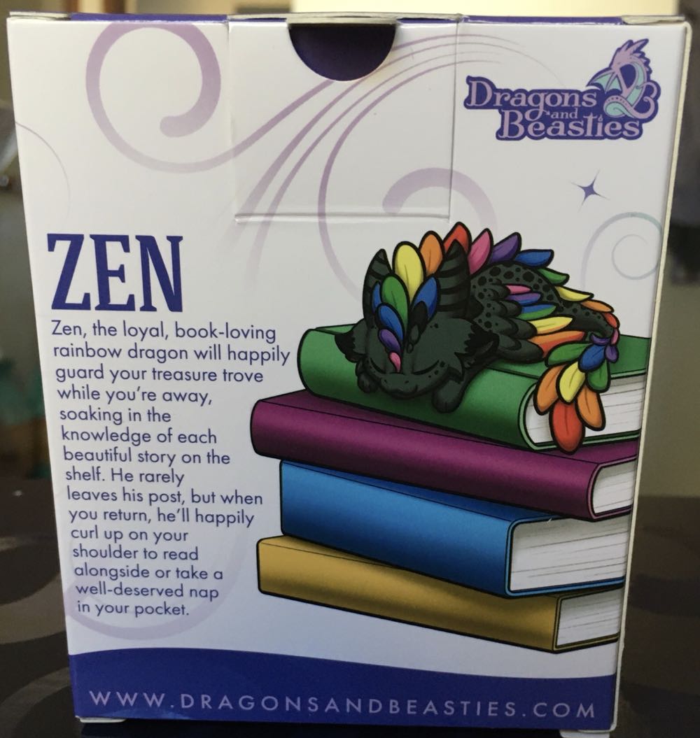 D&B Zen Rainbow Book Dragon  vinyl figure collectible [Barcode 810002711381] - Main Image 2