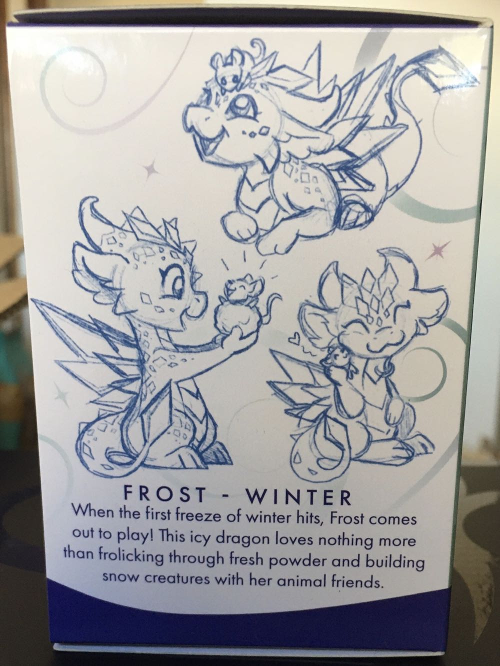 D&B Frost (Winter) Seasonal Dragon  vinyl figure collectible [Barcode 810002711367] - Main Image 4