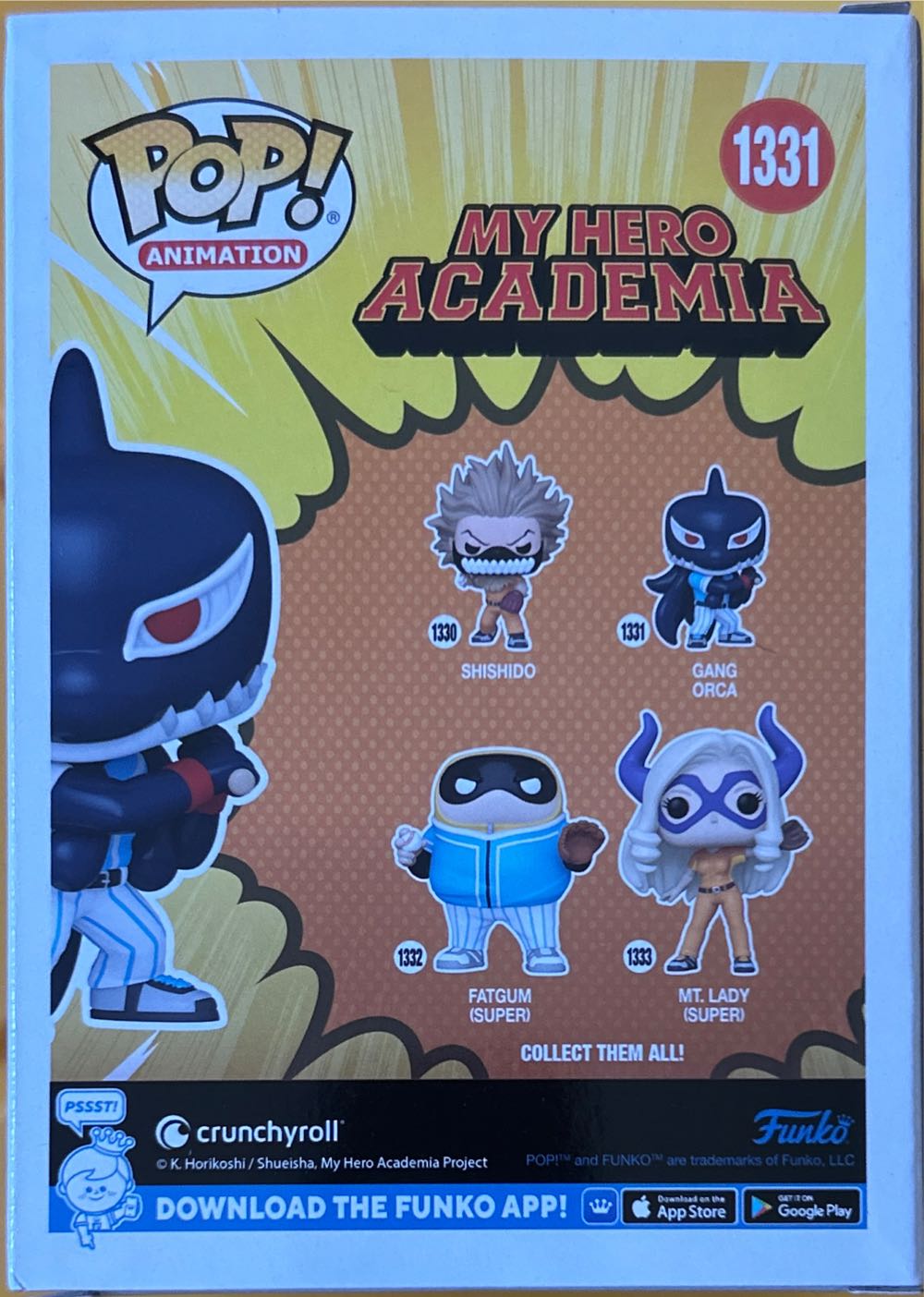 #1331 Animation: My Hero Academia: Gang Orca - My Hero Academia vinyl figure collectible [Barcode 889698706131] - Main Image 3