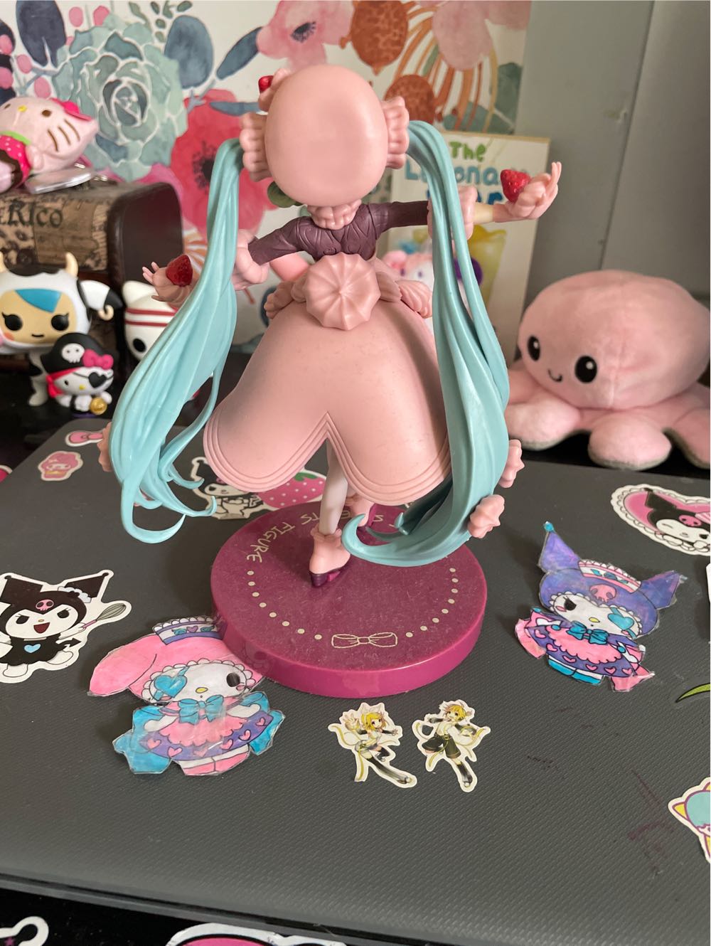 Furyu Amu-shp0553 Hatsune Miku Sweetsweets Series Miku Strawberry Chocolate Short Figure - Vocaloid vinyl figure collectible [Barcode 4580736400580] - Main Image 3