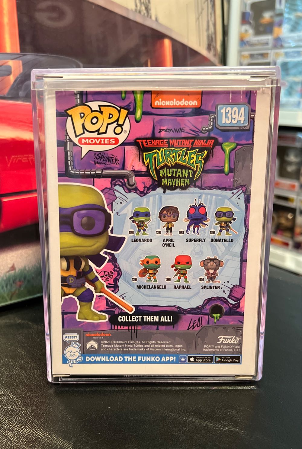 Donatello - 1394  - Teenage Mutant Ninja Turtles - Mutant Mayhem - Funko Pop Movies - Teenage Mutant Ninja Turtles vinyl figure collectible [Barcode 889698723350] - Main Image 4