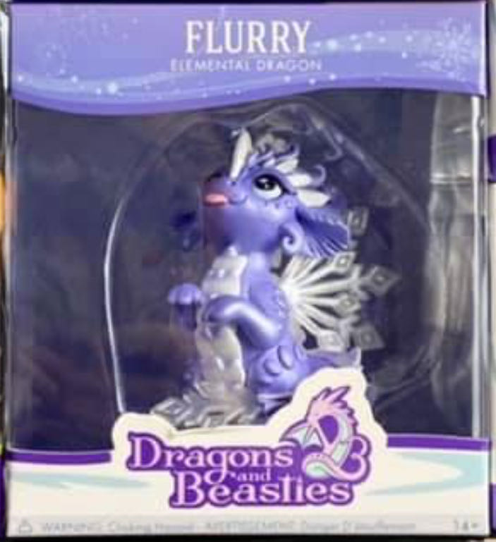D&B Purple Flurry Snowflake Elemental Dragon  vinyl figure collectible - Main Image 2