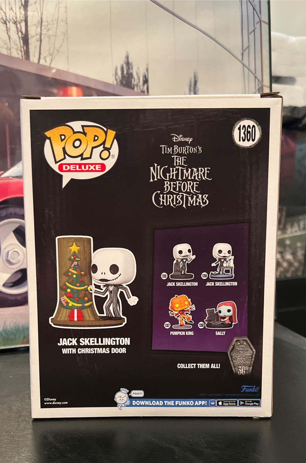 Jack Skellington With Christmas Door - The Nightmare Before Christmas vinyl figure collectible [Barcode 889698723107] - Main Image 2