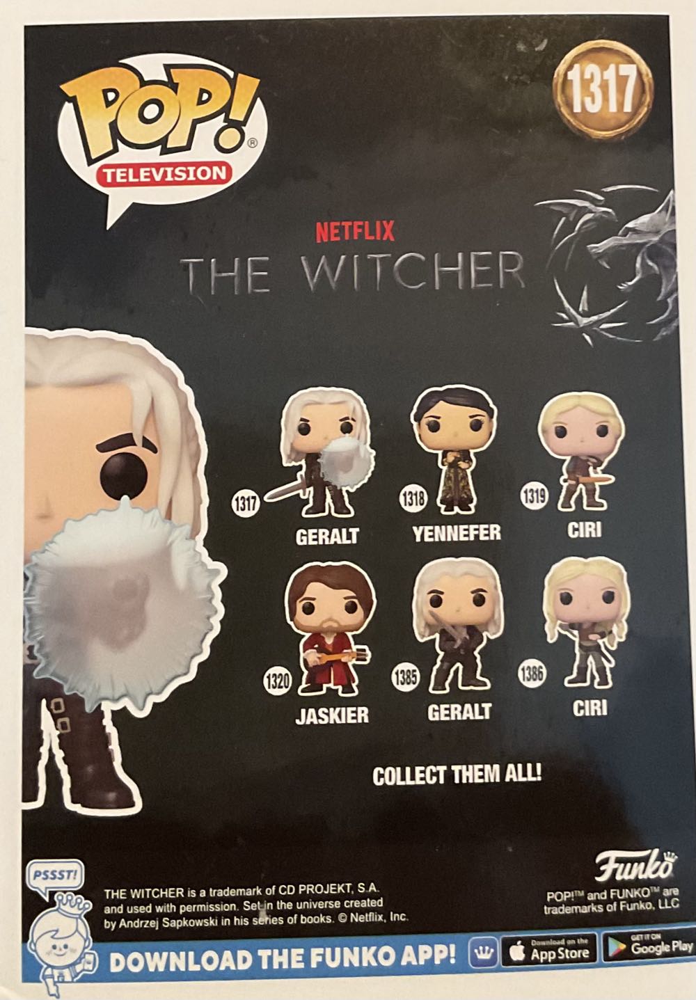 Geralt - Witcher vinyl figure collectible [Barcode 889698674249] - Main Image 3