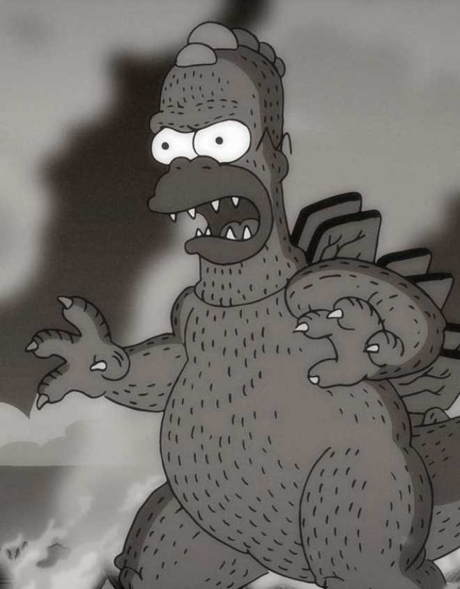 Homerzilla x2 - The Simpsons vinyl figure collectible [Barcode 889698663366] - Main Image 2