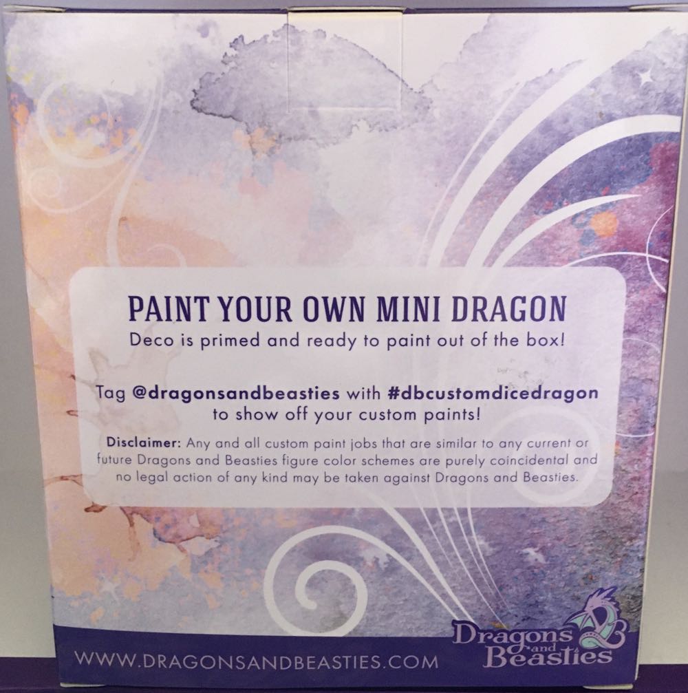 D&B Deco Paintable Mini Dragon  vinyl figure collectible [Barcode 810002711053] - Main Image 2