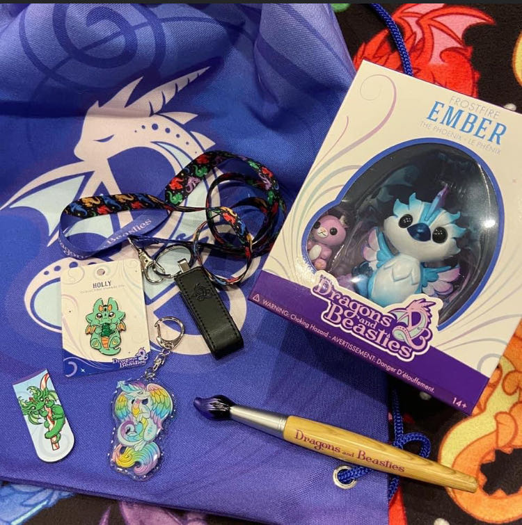 D&B Frostfire Ember The Phoenix Series 1 Mini Figure - 2019 Holiday Surprise Bag  vinyl figure collectible - Main Image 2