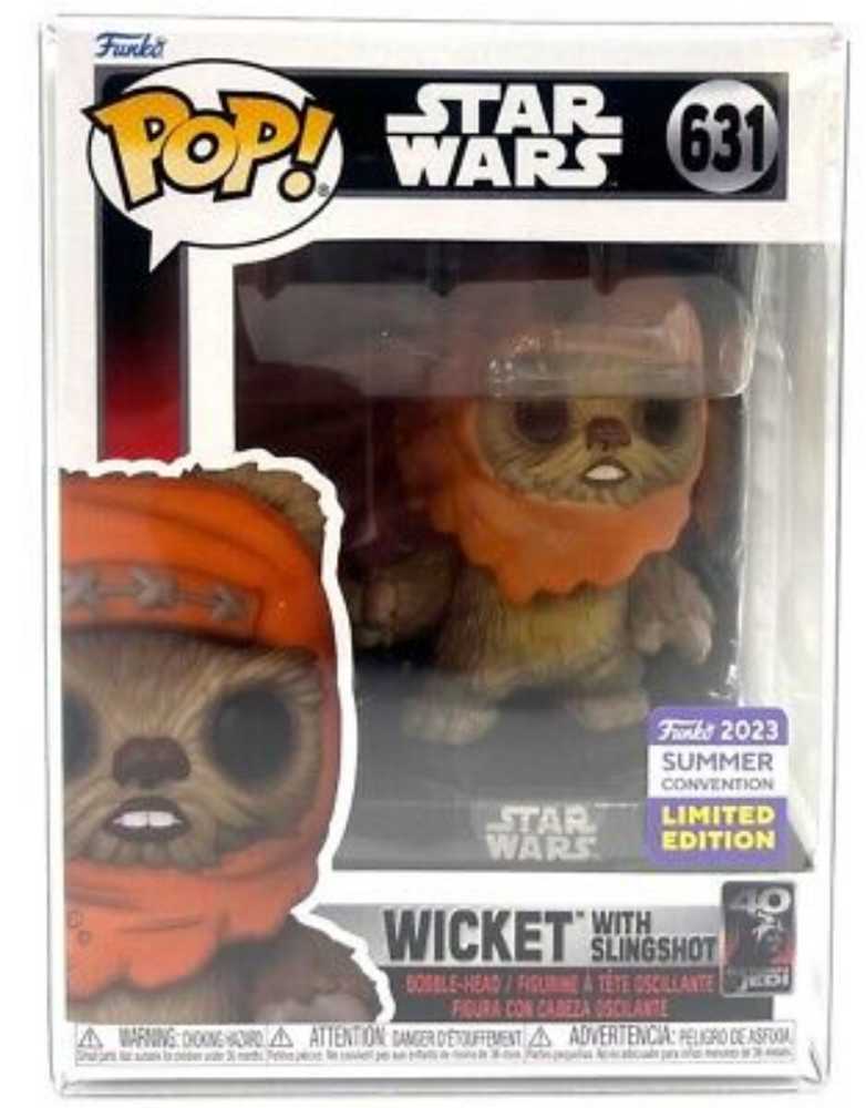 Wicket With Slingshot - Star Wars vinyl figure collectible [Barcode 889698717779] - Main Image 3