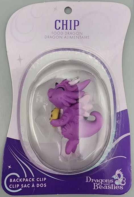 D&B Chip Cookie Food Dragon Backpack Clip Keychain  vinyl figure collectible [Barcode 810002710513] - Main Image 2
