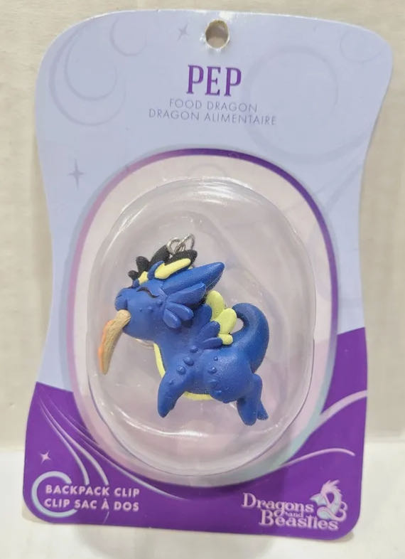 D&B Pep Pizza Food Dragon Backpack Clip Keychain  vinyl figure collectible [Barcode 810002710520] - Main Image 2