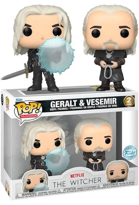 Geralt & Vesemir - Witcher vinyl figure collectible [Barcode 889698686433] - Main Image 2