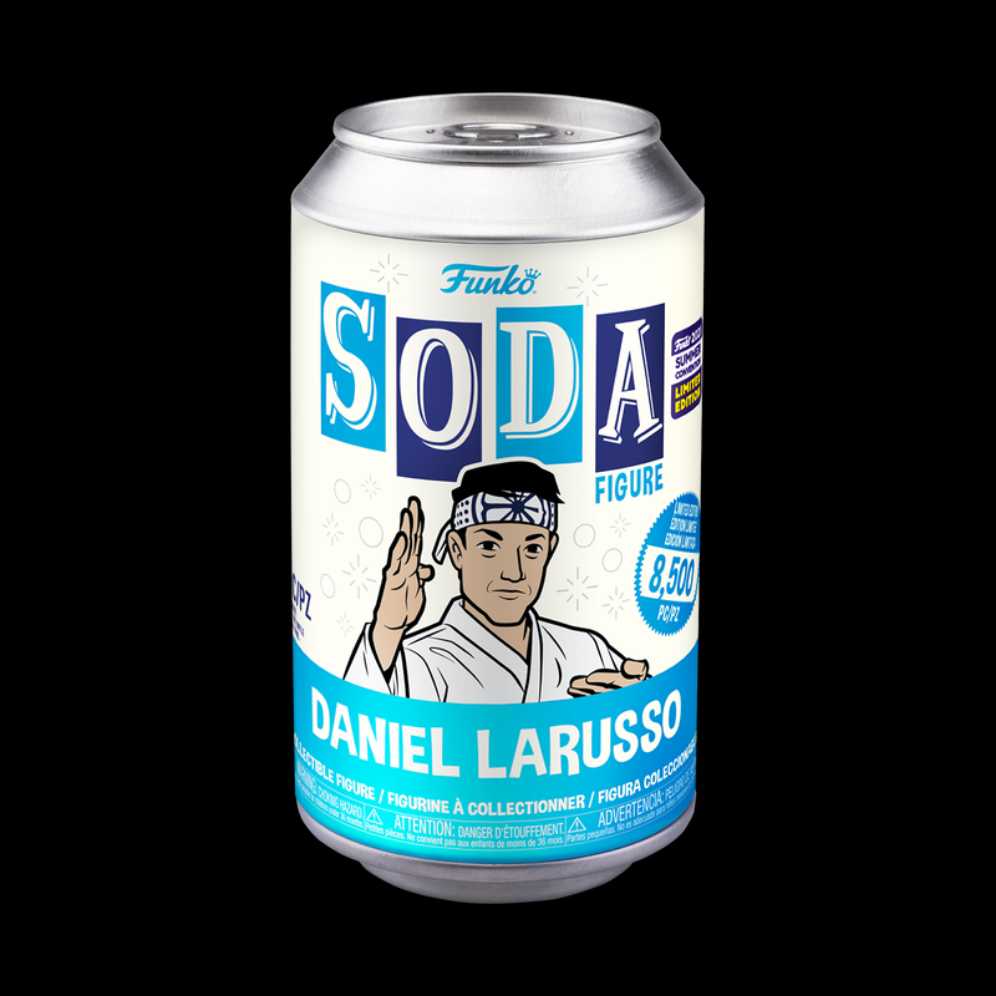 Sdcc Funko Soda Daniel Larusso Le 1 1400 Karate Kid Cobra Kai Pop  vinyl figure collectible [Barcode 889698717663] - Main Image 3