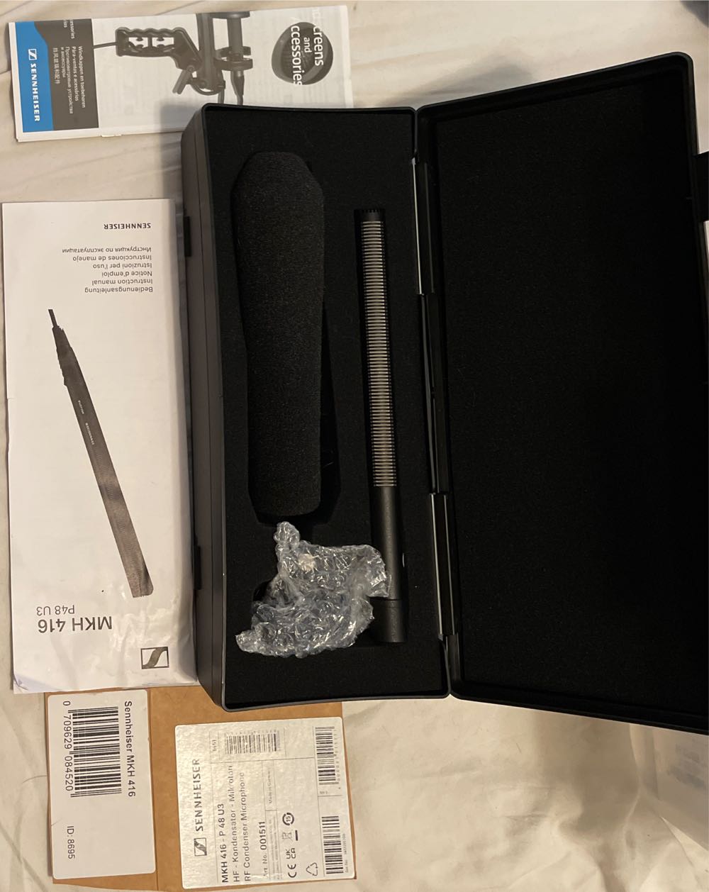 Sennheiser Wired Professional Mkh 416-p48u3 Short Shotgun Interference Tube Microphoneblack  vinyl figure collectible [Barcode 615104015111] - Main Image 2