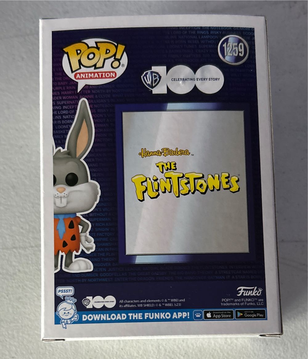 Bugs Bunny: as Fred Flintstone - Warner Bros. vinyl figure collectible [Barcode 889698702836] - Main Image 3
