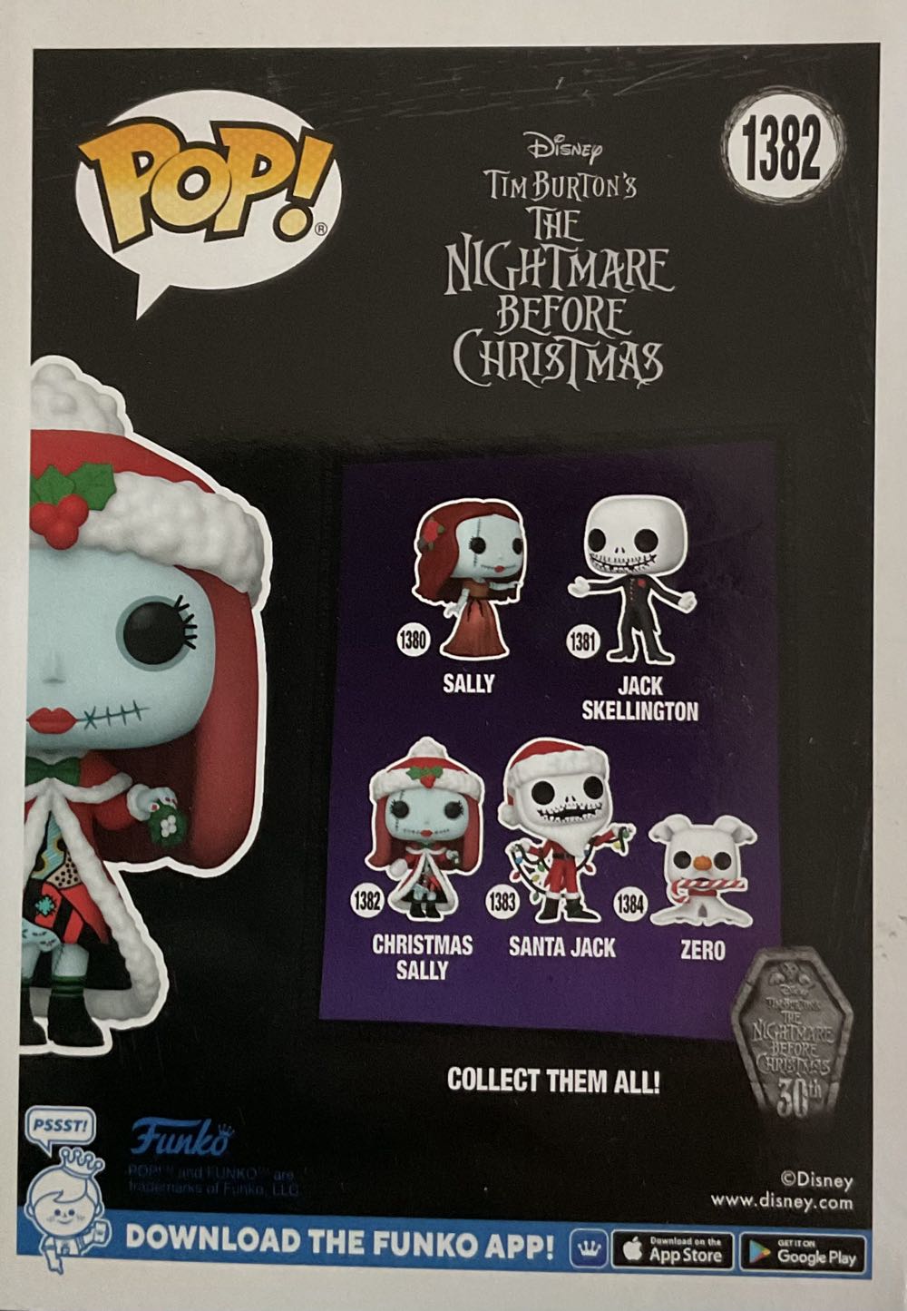 Christmas Sally - The Nightmare Before Christmas vinyl figure collectible [Barcode 889698723831] - Main Image 3