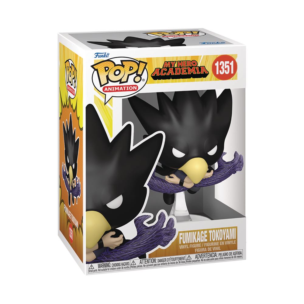 Fumikage Tokoyami Pop! 1351 - My Hero Academia vinyl figure collectible [Barcode 889698673327] - Main Image 2