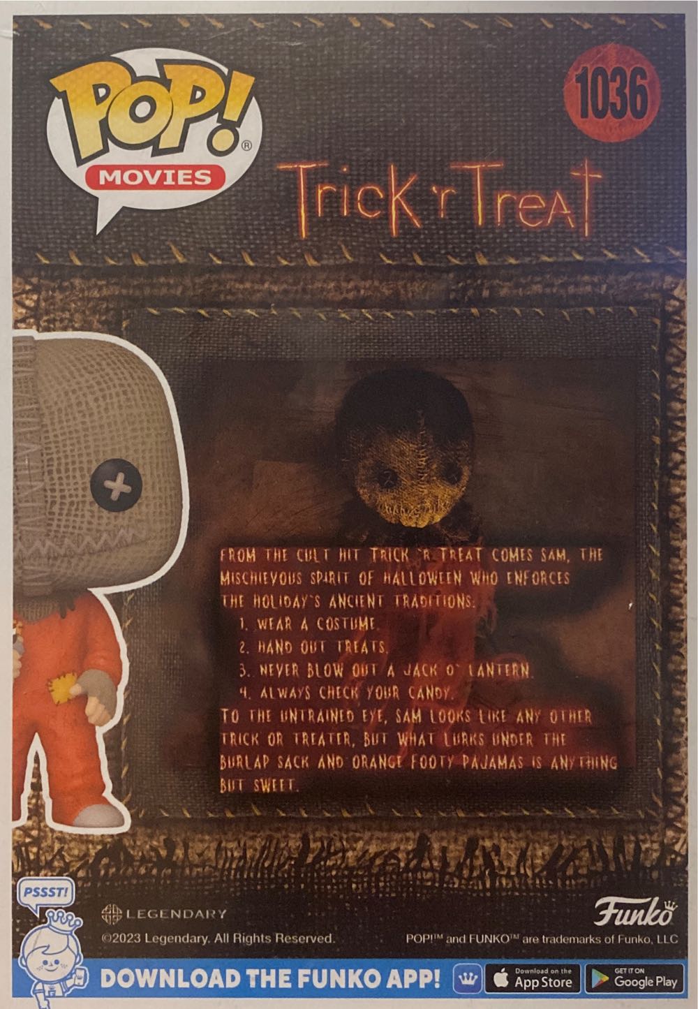 Sam Trick r Treat - Trick ’R Treat vinyl figure collectible [Barcode 889698738361] - Main Image 4