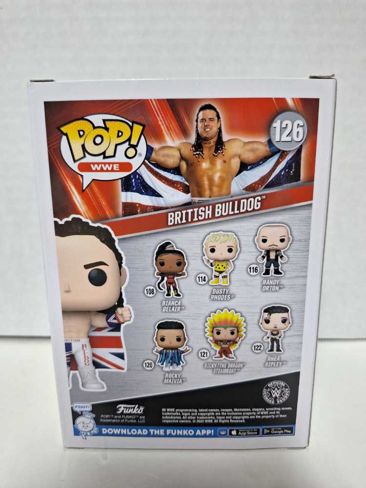 British Bulldog - WWE vinyl figure collectible [Barcode 889698673969] - Main Image 2
