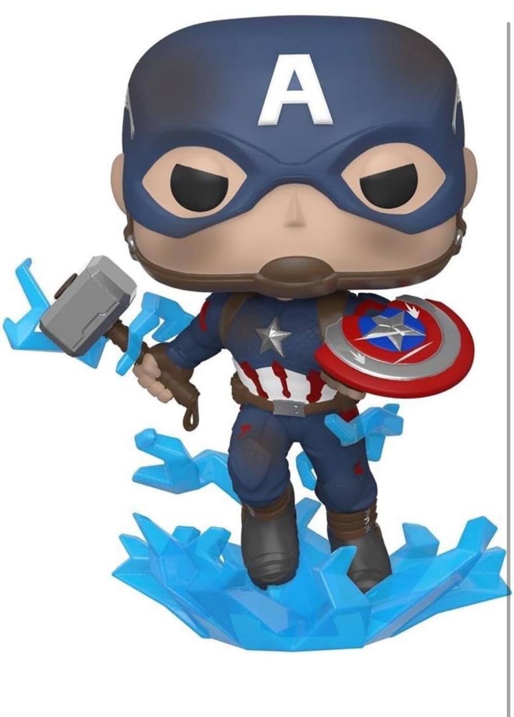 Captain America With Broken Shield & Mjolnir - Avengers: Endgame - Avengers: Endgame vinyl figure collectible - Main Image 2