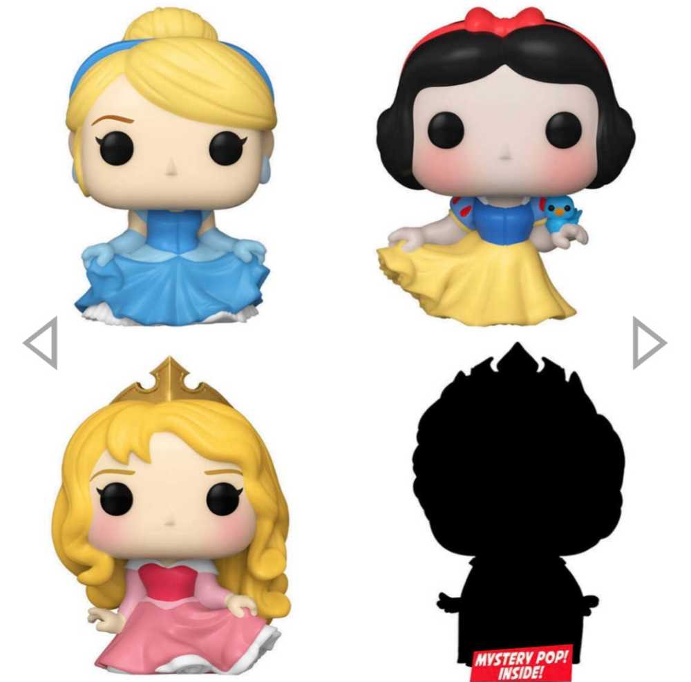 Bitty Pop! Princess 4-pack (Series 3) - Disney Princess vinyl figure collectible [Barcode 889698730297] - Main Image 2