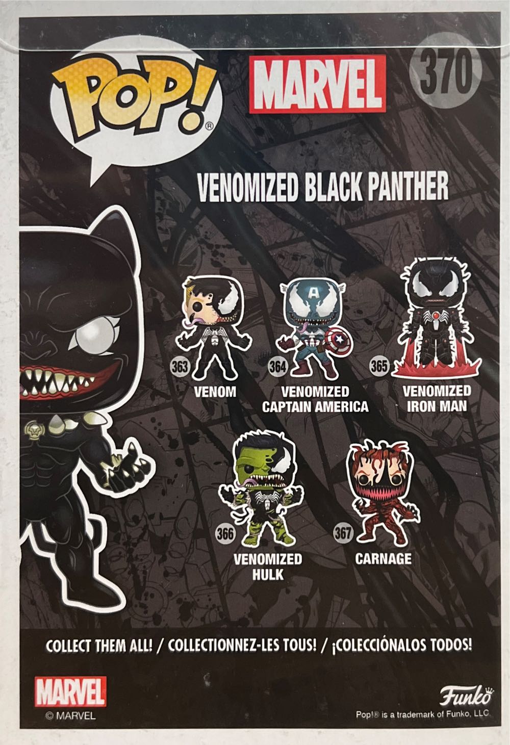 Venomized Black Panther  vinyl figure collectible - Main Image 2