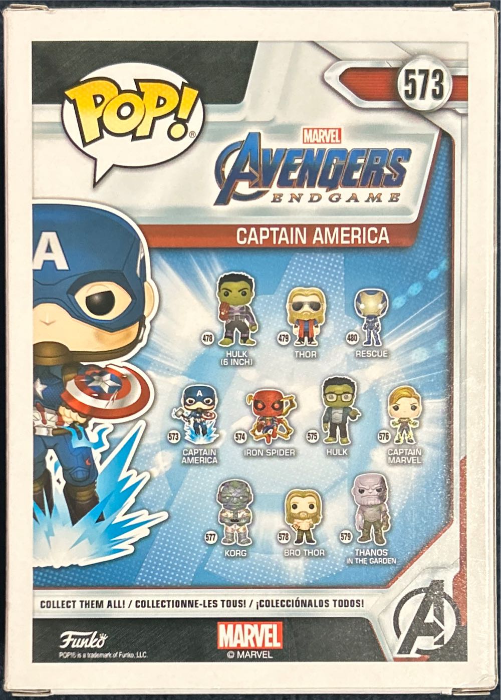 Captain America (w/ Mjolnir) - Avengers: Endgame vinyl figure collectible - Main Image 2