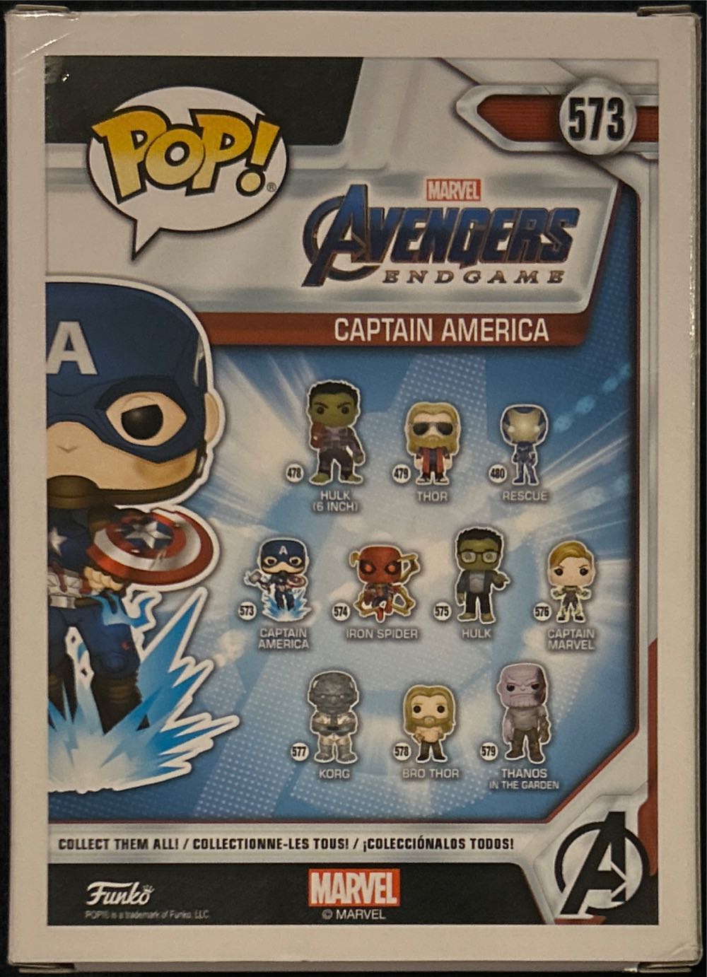 Captain America with Mjolnir - Avengers: Endgame vinyl figure collectible - Main Image 2