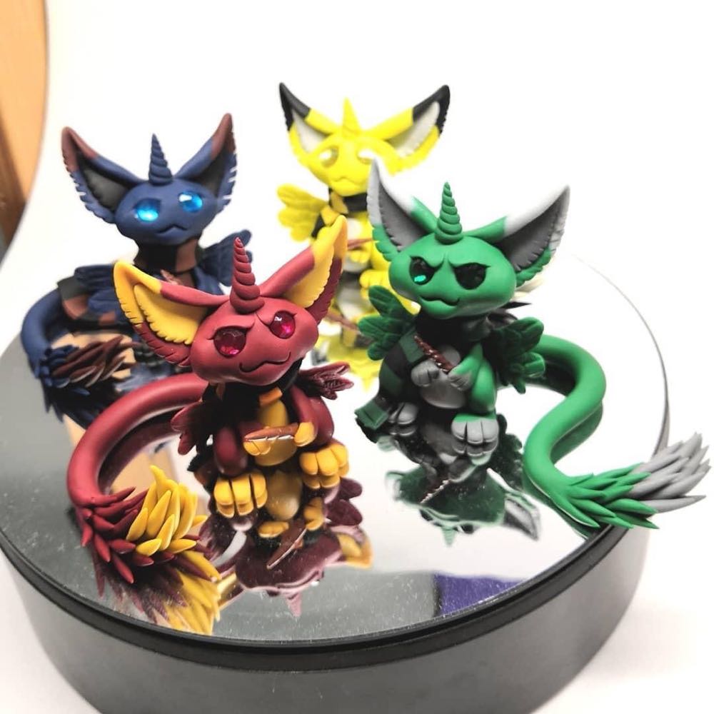 Little Angel Dragons Hufflepuff Angel Pet - Harry Potter House Dragon  vinyl figure collectible - Main Image 4