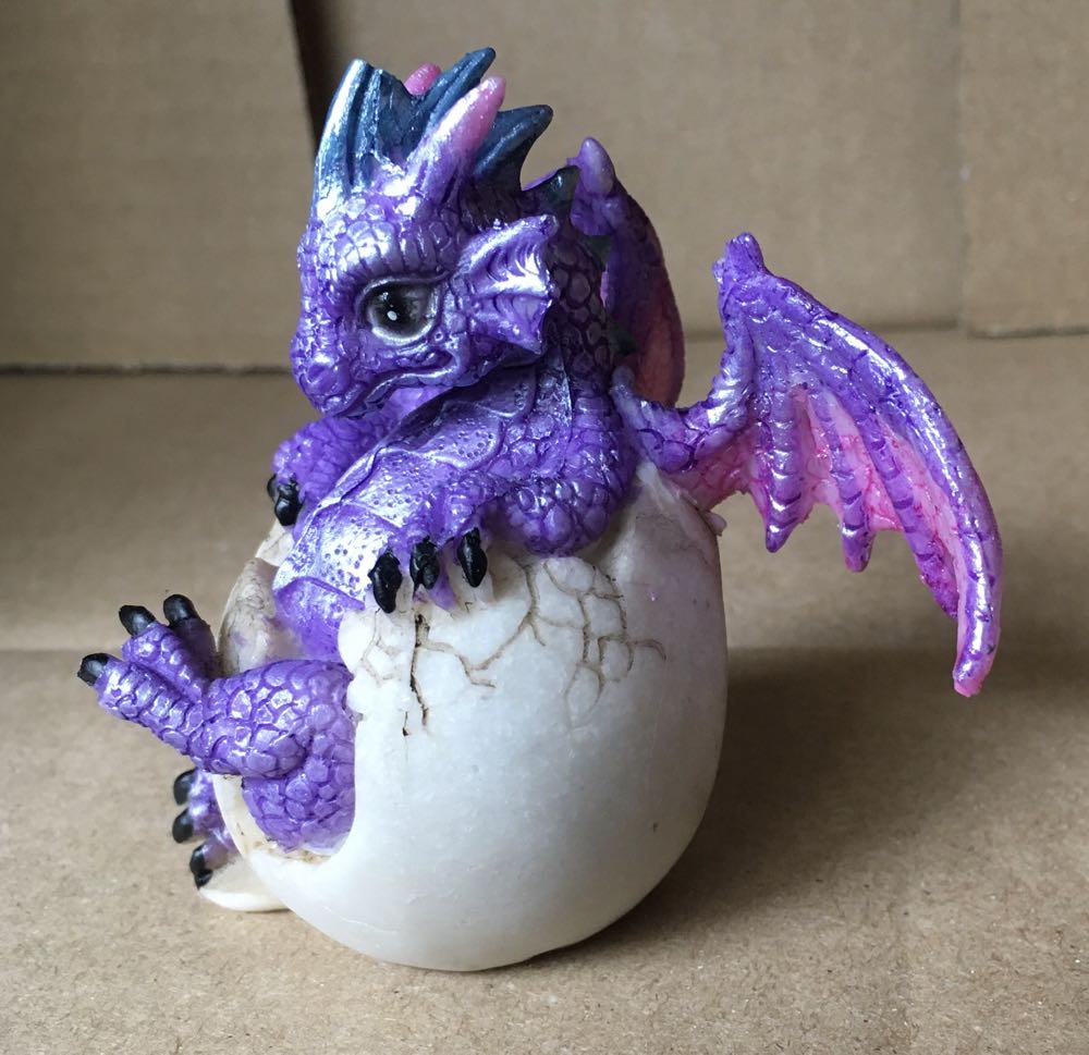 Purple Dragon Hatchling  vinyl figure collectible - Main Image 2