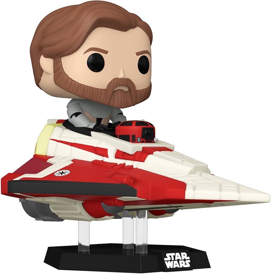 Star Wars - Rides Obi-wan Kenobi In Delta 7 Jedi Starfighter - Star Wars vinyl figure collectible [Barcode 889698736947] - Main Image 3