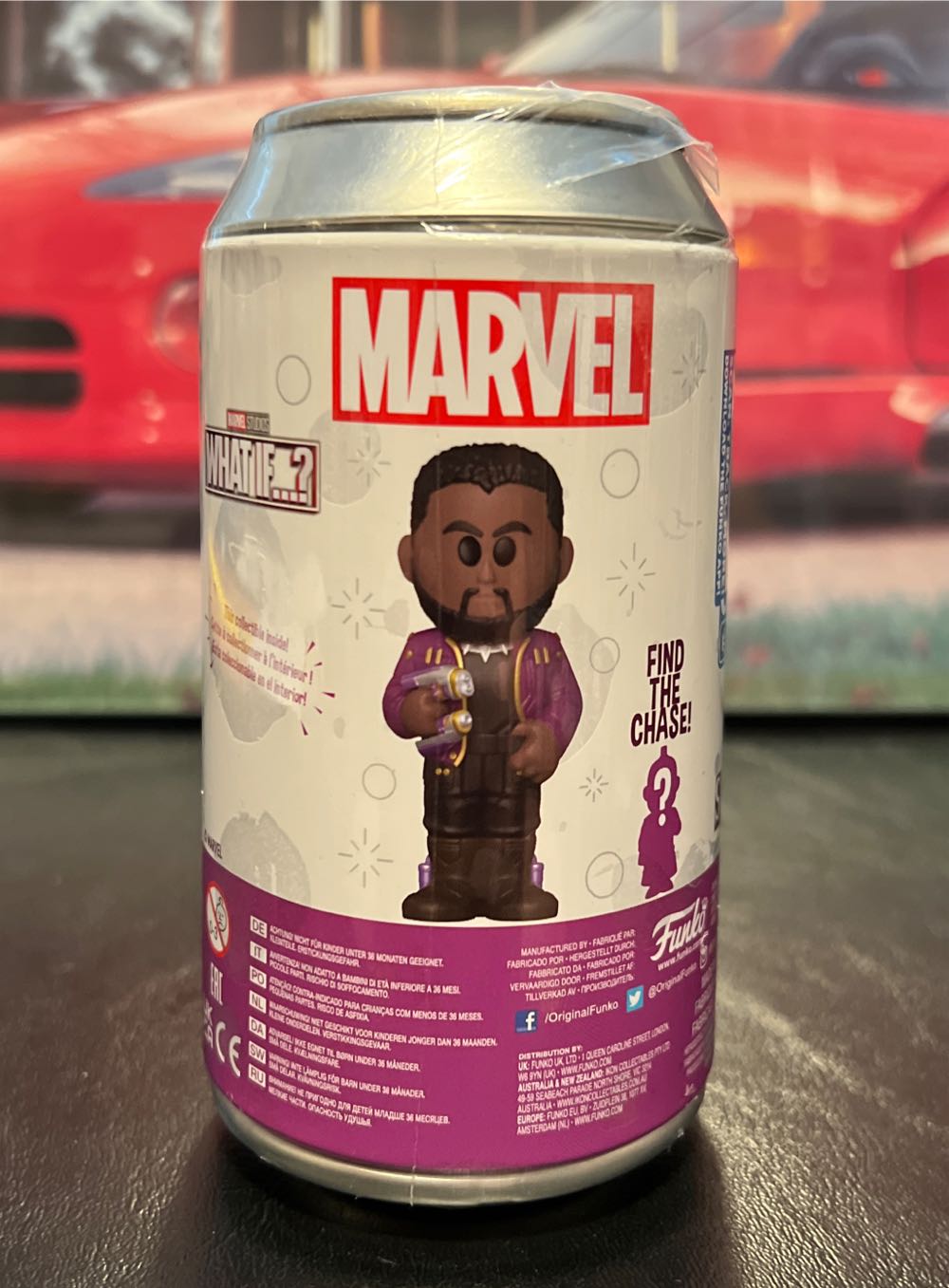 FUNKO SODA FIGURE: T’CHALLA STAR-LORD ( MARVEL WHAT IF…? )  vinyl figure collectible [Barcode 889698688406] - Main Image 2