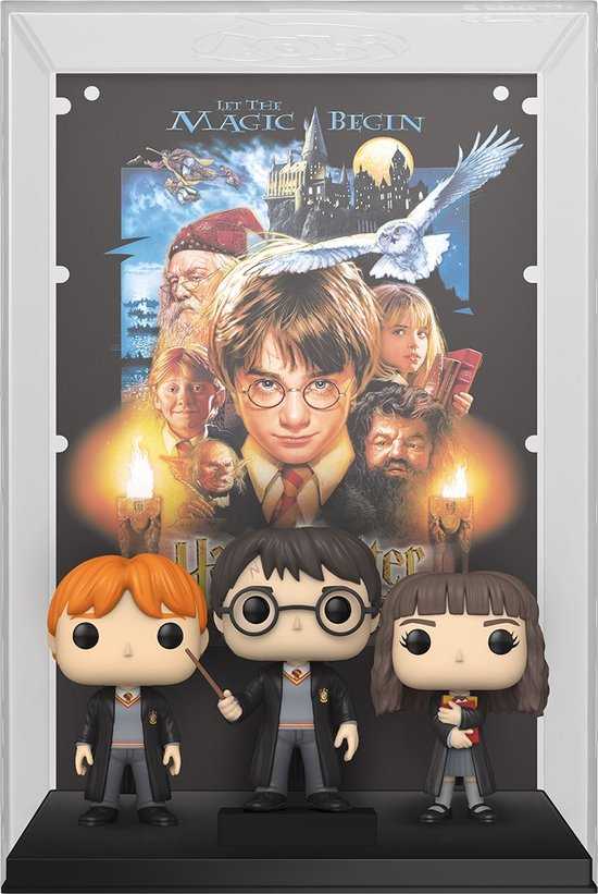 Harry Potter Pop! Sorcerer’s Stone 9cm Movie Poster & Figure - Harry Potter vinyl figure collectible [Barcode 889698697033] - Main Image 3