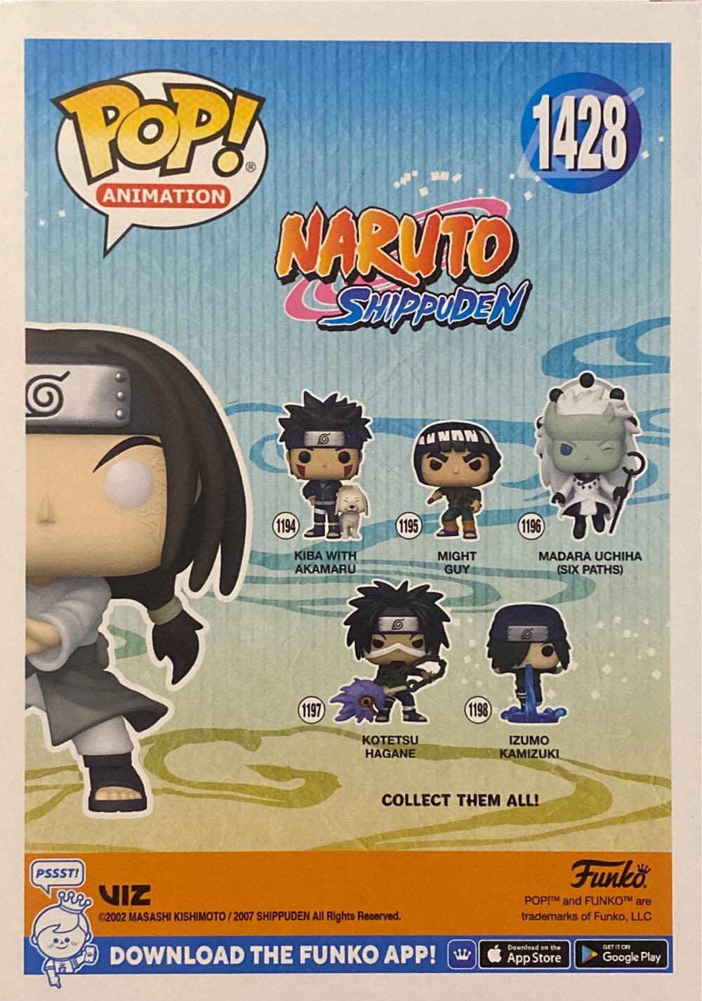 Naruto: Neji Hyuga, #1428 (Chase) - Naruto Shippuden vinyl figure collectible [Barcode 889698606554] - Main Image 3